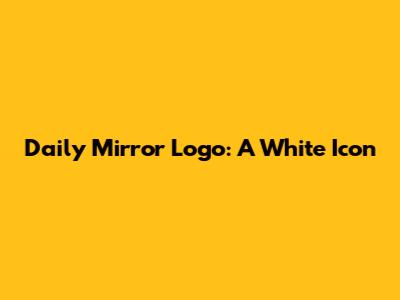 Daily Mirror Logo: A White Icon