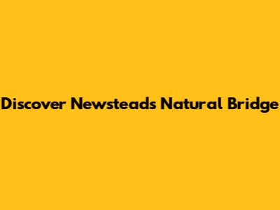 Discover Newstead's Natural Bridge