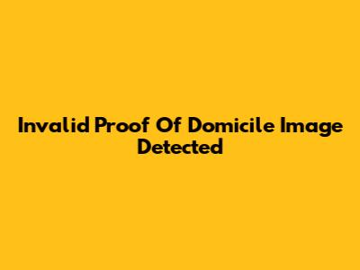 Invalid Proof Of Domicile Image Detected