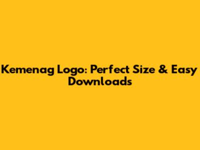 Kemenag Logo: Perfect Size & Easy Downloads