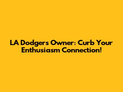 LA Dodgers Owner: Curb Your Enthusiasm Connection!