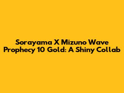 Sorayama X Mizuno Wave Prophecy 10 Gold: A Shiny Collab